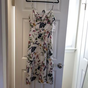 Floral white dress